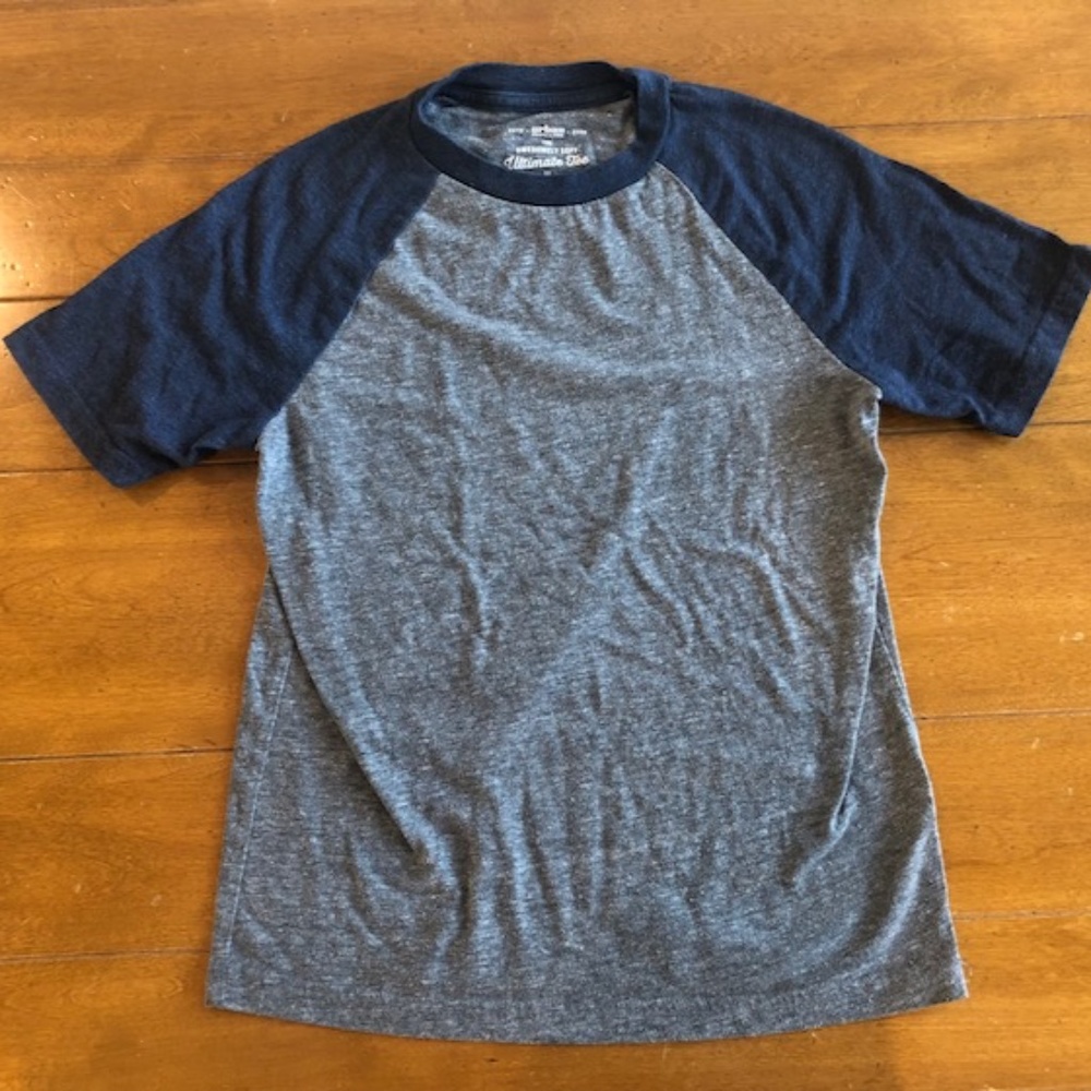 Boys Urban Pipeline The Awesomely Soft Ultimate Tee Blue/Gray Sz M